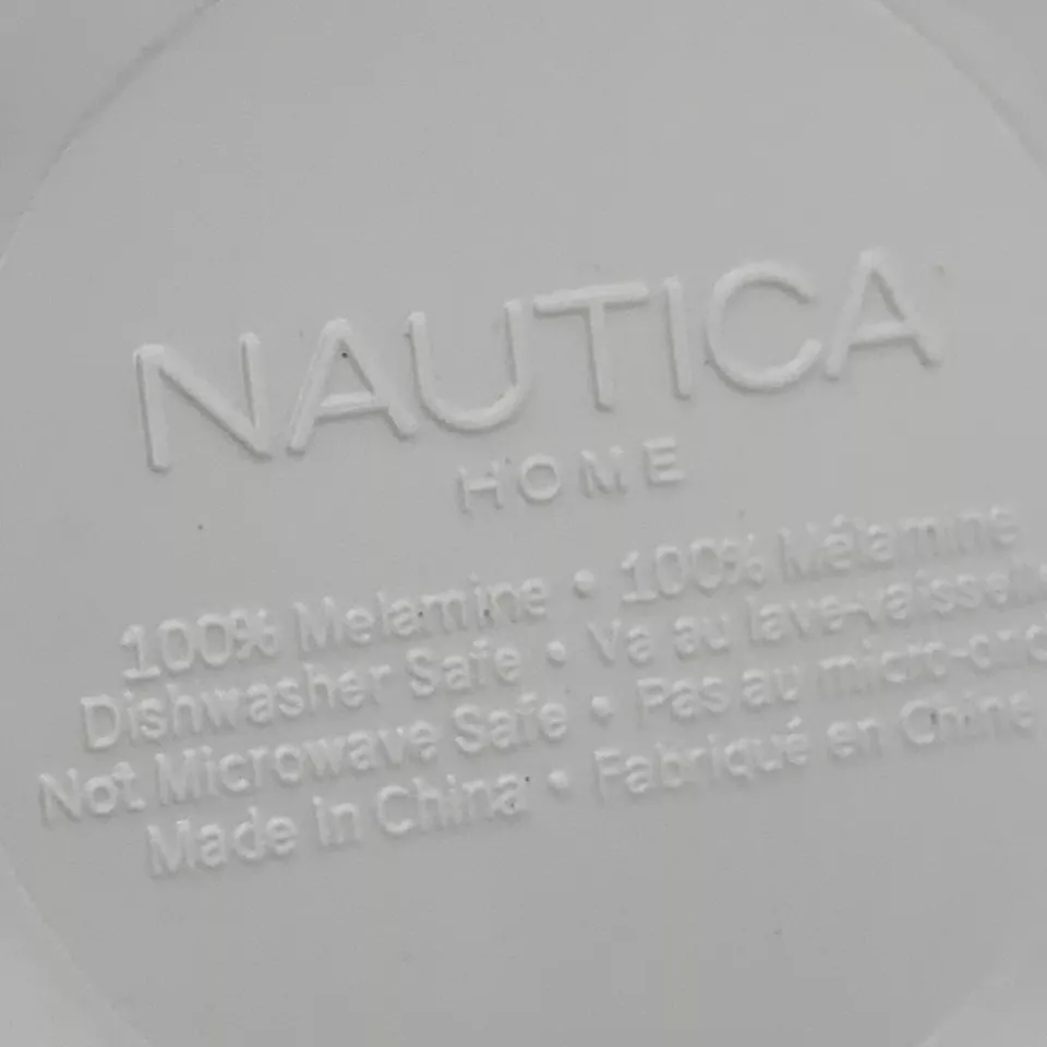 Plato para servir ballenas Nautica Home melamina 21" Ocean Sea Life Foto 2 de 4