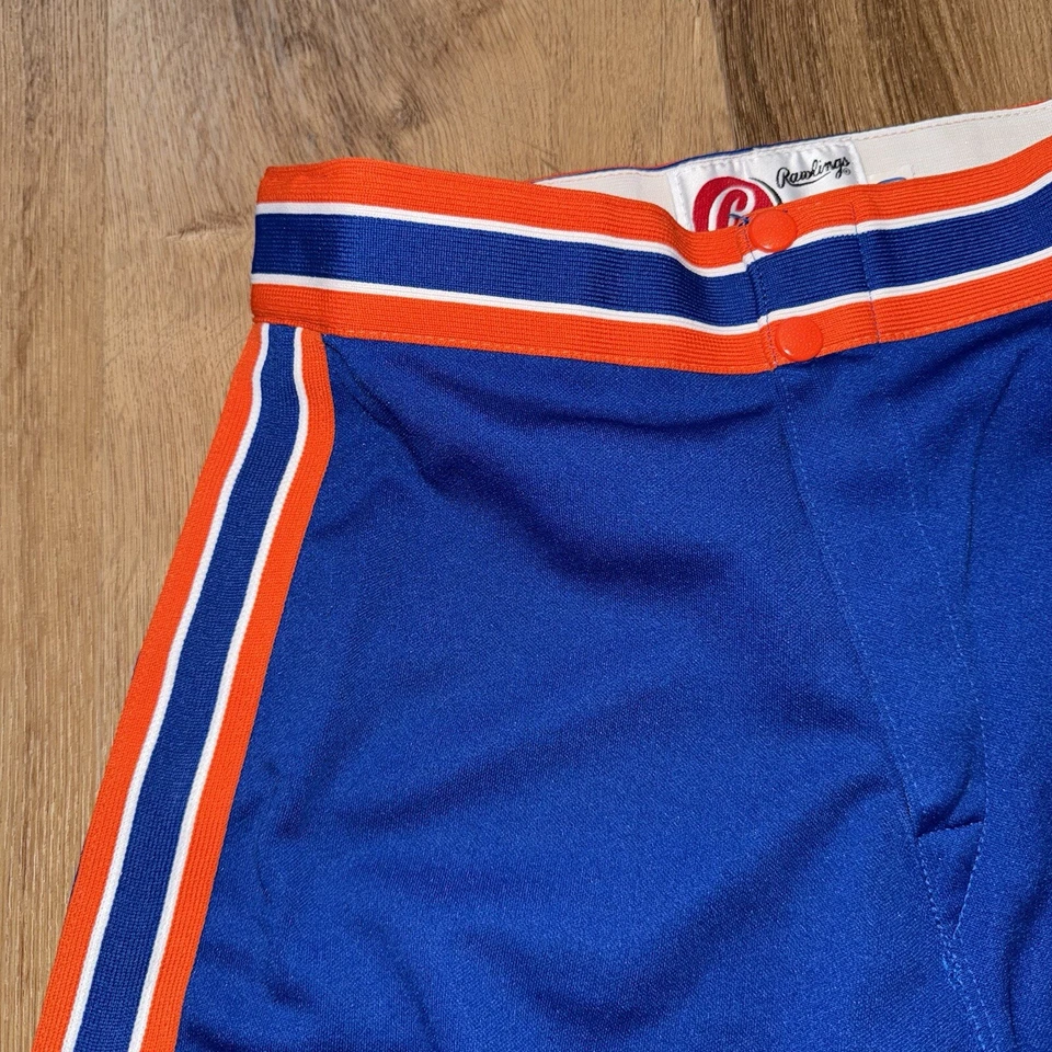 Pantalones Cortos Entrenadores Rawlings De Colección Para Hombres 30 Fútbol Softbol Gimnasio Rayas Años 70 Años 80 Foto 3 de 4