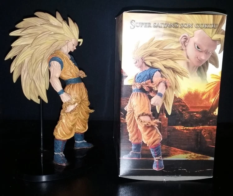 Dragon Ball DBZ Goku Super Sayan 3 Budokai T3 SCultures Banpresto originale 2011 - Immagine 3 di 4