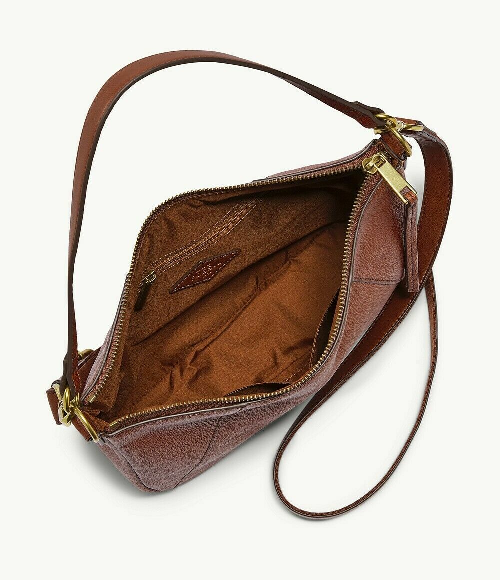 Fossil Skylar Crossbody Shoulder Bag Brown Leather SHB2656213 NWT