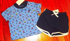 POLO RALPH LAUREN AUTHENTIC BABY BOYS BRAND NEW ORIGINAL 2Pc SET Size 3M, NWT