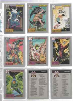 8B4NEW UNCIRCULATED 1991 DC Comics Trading Card U Pick  Premium Quality