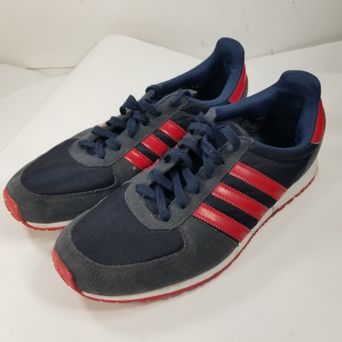 Adidas 3 Stripes Classic Blue Red Sneakers Shoes Womens Size 7.5 | eBay Adidas 3 Stripes Classic Blue Red Sneakers Shoes Womens Size 7.5 | eBay