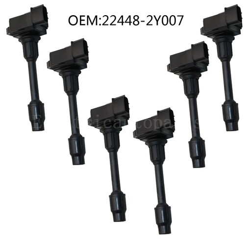 6X OEM Ignition Coils 224482Y007 For 20002001 Infiniti I30 Nissan