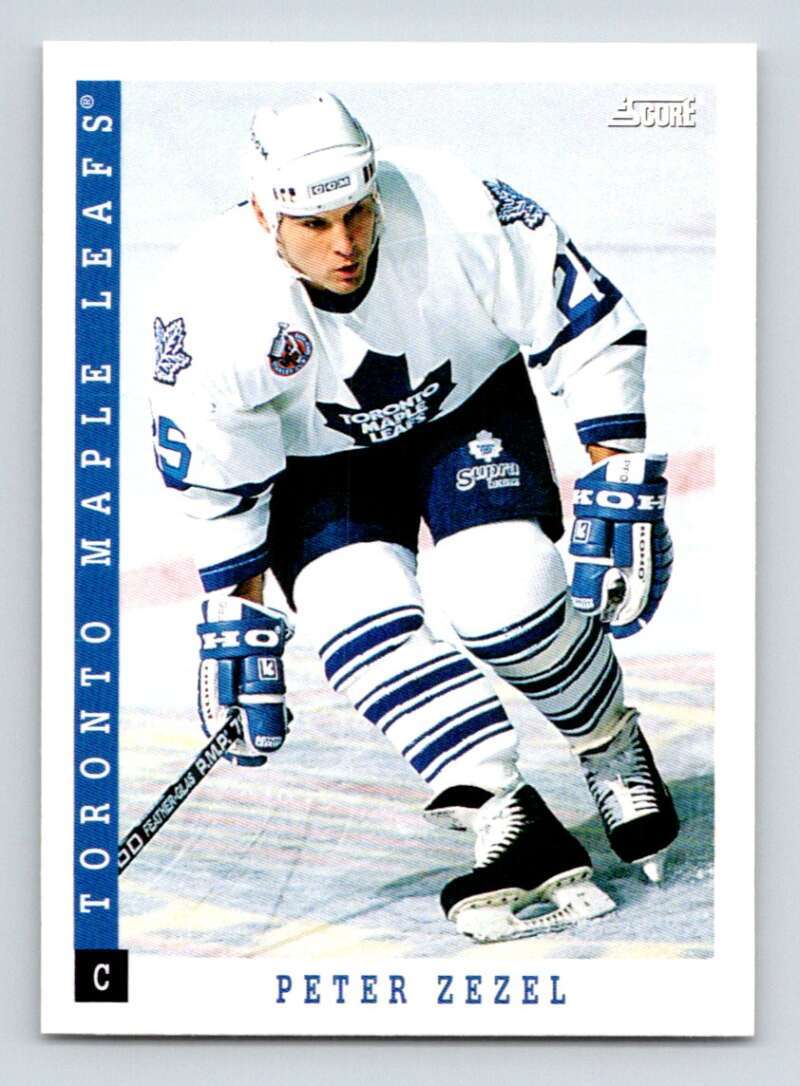 1993-94 Score Canadian #31 Peter Zezel Hockey Toronto Maple Leafs 