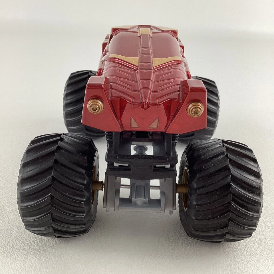 Hot Wheels Monster Jam Marvel Iron Man Diecast Truck Stark 1:24 Large Vehicle - Image 4 of 4