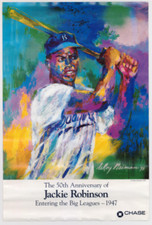 Jackie Robinson LeRoy Neiman 50th 1947 Dodgers Anniversary poster 21698