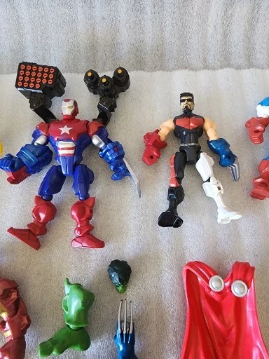 Marvel Mashers 2013 lote de 8 con piezas Foto 3 de 4