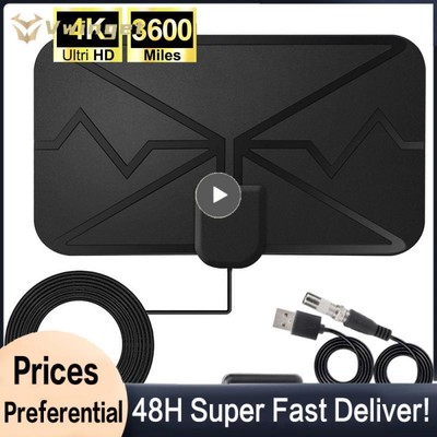 Miles Smart TV Antenna 4K 25dB Digital DVB-T2 1080P Aerial with amplifier Booste