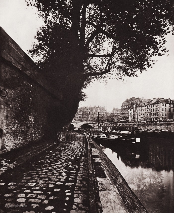 1899/1963 Vintage EUGENE ATGET Paris SEINE RIVER France Landscape