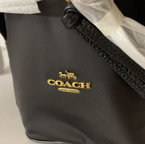 ?? Coach C2011 ?? Cargo Carrie Black Nylon Backpack Bag  display picture 2