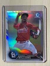 2016 Bowman Chrome Draft REFRACTOR Ronnie Williams RC #BDC163 St Louis Cardinals