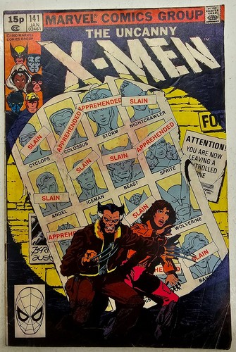 Bronze Age Marvel Comic Uncanny X-Men Key Issue 141 Grade GD Days of Future Past