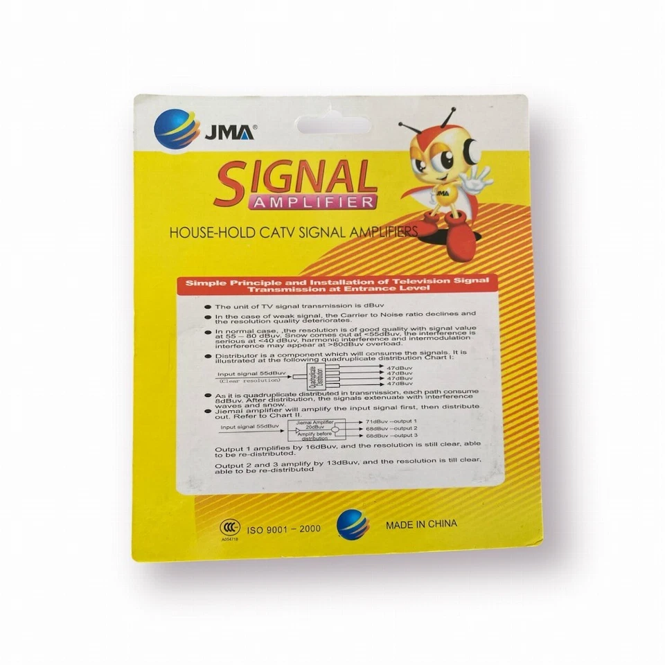 JMA 1020MK4 Signalverstärker Fernseher A 4 Ausgänge Max 20dB - Bild 3 von 4
