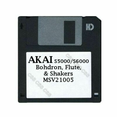 Akai S5000 / S6000 Floppy Disk Bohdron, Flute, & Shakers MSV21005