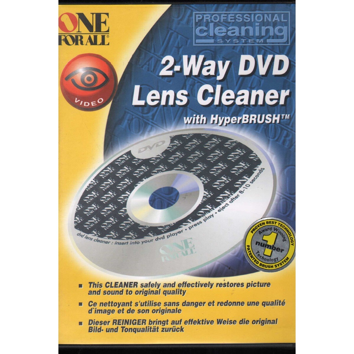 One for all 2-way DVD cleaner DVD universal - SV8130 sealed