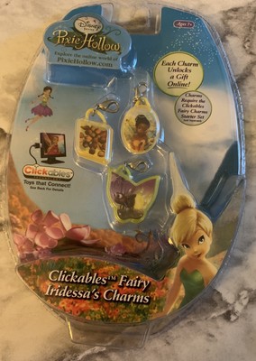 Disney Faries Pixie Hollow Clickables Fairy Iridessa's Charms 2008 NEW Sealed
