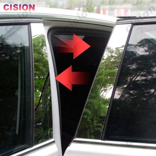 Cubierta de columna de poste de pilar de puerta cromada 6 piezas para Benz Clase C W204 2008-2014 - Imagen 2 de 11