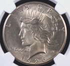1926 PEACE DOLLAR NGC MS 63 LUSTROUS AND SILKY WITH BRASSY AMBIENCE AND A FULL