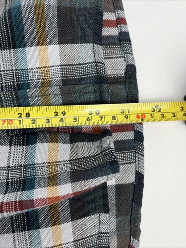 Volcom Workwear Men's XLarge Heavy Plaid Flannel Button Up Long Sleeve Shirt - Picture 9 of 16