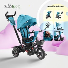 FableKids® Dreirad 5in1 Kinderdreirad Kinder Lenkstange Fahrrad Baby Kinderwagen