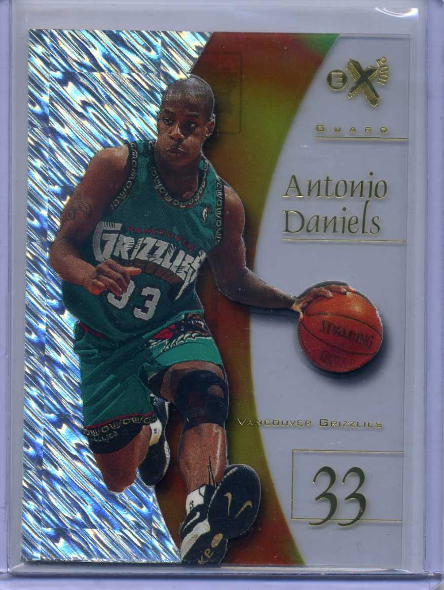 ANTONIO DANIELS 1997-98 E-X2001 ROOKIE CARD #70 -- GRIZZLIES
