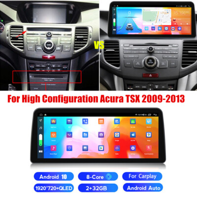 12.3Zoll Android 10.0 Autoradio GPS für Acura TSX Hohe Version 2009-2013 Carplay