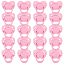 30x Pink Magnetic Pacifier for Reborn Dolls Accessory Baby Doll Kits DIY Supply