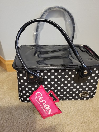Caboodles Heartthrob Travel Makeup Case Zippered Double Handle Vinyl