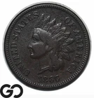 1866 Indian Head Cent Penny *Key Date* Desired In All Conditions