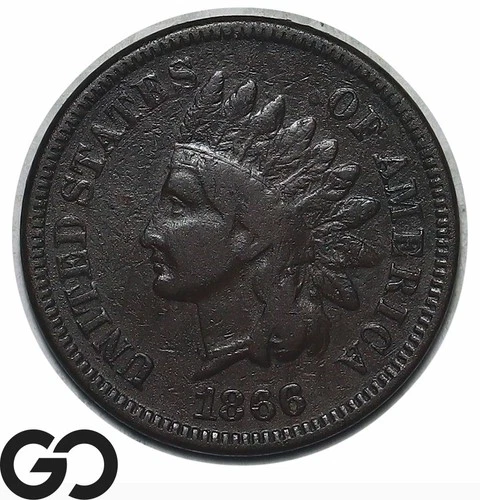 1866 Indian Head Cent Penny *Key Date* Desired In All Conditions