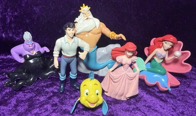 Little Mermaid Figures Lot Disney Princess PVC Cake Toppers Display Toys Ariel - Bild 1 von 4