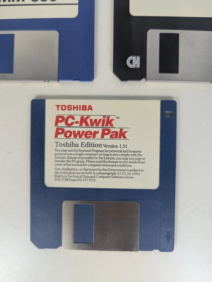 Vintage Toshiba QEMM-386 T3100SX Manuals & Software PC-Kwik 3.5" Floppy Disks - Image 4 of 4