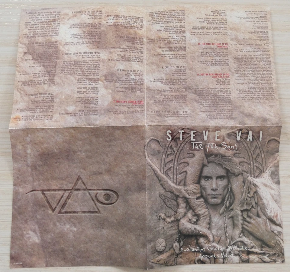 CD ALBUM STEVE VAI THE 7 TH SONG 11 TITRES 1999 - Photo 3/4