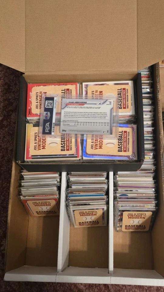 Paquete misterioso de tarjetas de béisbol - (36) paquetes de 10 tarjetas - Chase 1960 Topps Hank Aaron Foto 4 de 4