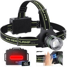 Hunting Headlamp Rechargeable LED High Lumens, 60 Hours Long Lasting Head Lam...