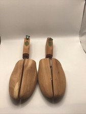 2 Woodlore Cedar Shoe Tree Shaper Expander Split Toe Combination Mens L USA