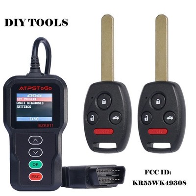 2 For 2008 2009 2010 2011 2012 Honda Accord Sedan Pilot Remote Car Key Fob