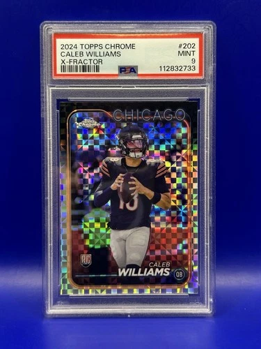 2024 Topps Chrome Rookie X-Fractor #202 Caleb Williams RC PSA 9 MINT