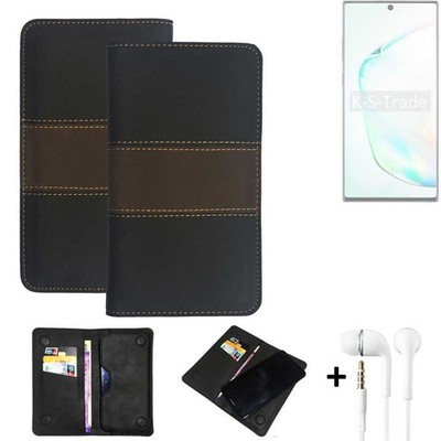 Handy Hülle + Kopfhörer für Samsung Galaxy Note 10+ 5G Schutz Hülle Tasche B