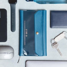 Hobonichi Techo Weeks Planner Cover Aileron Navy Clear PVC Japan