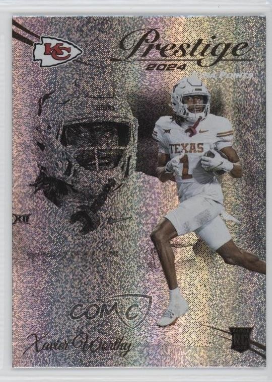 2024 Panini Prestige Rookies Xtra Points Galaxy Xavier Worthy #330 7u1