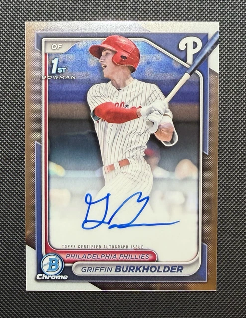 2024 Bowman Draft - Griffin Burkholder Chrome Prospect Autograph 1st Bowman!