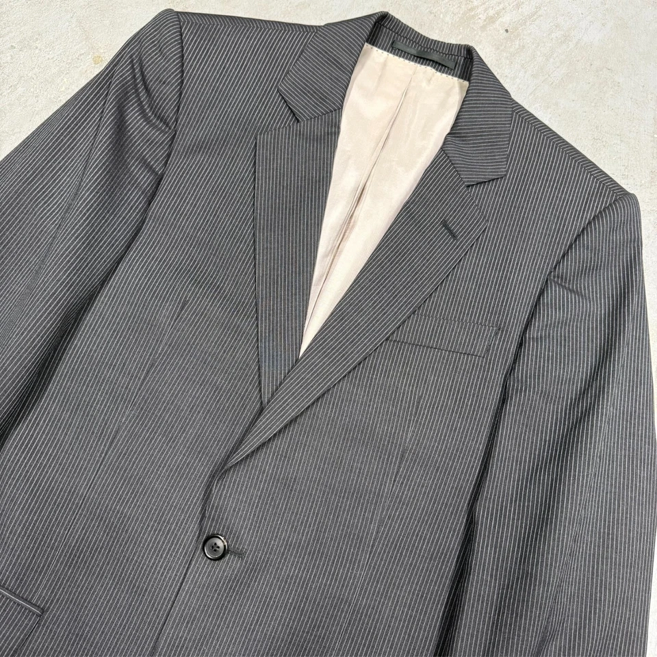 Hugo Boss Suit Striped 2pc Bowie/Star Grey Wool Super 100's 38R 30x31 - Image 2 of 4