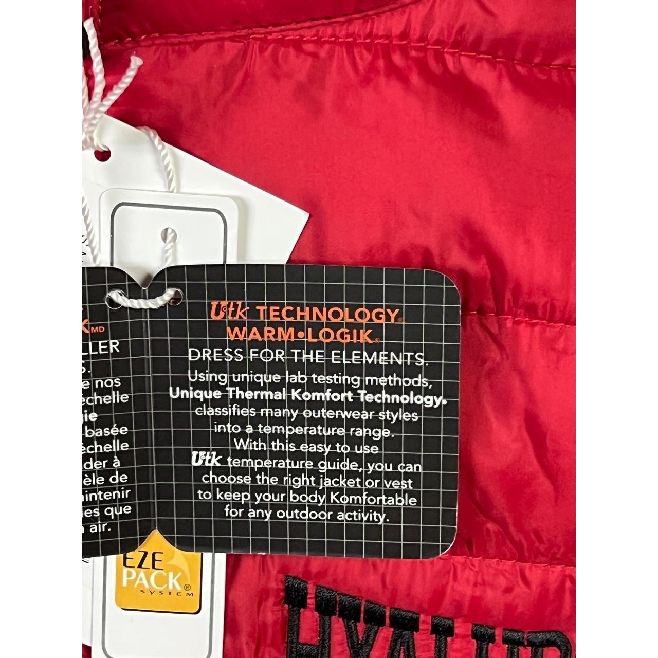 UTK Puffer Vest Size Small Red Full Zip Outdoor Sporty Lightweight Travel New