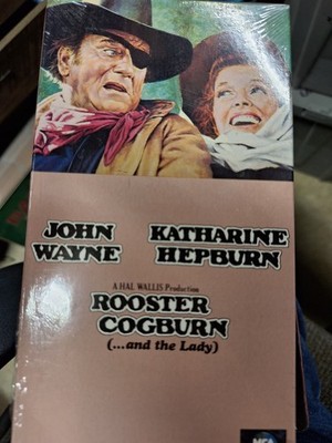 John Wayne ROOSTER COGBURN {...and the Lady)  Katharine Hepburn VHS