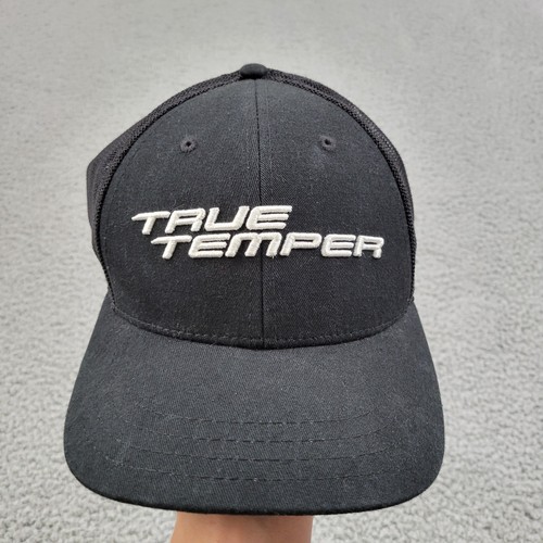 True Temper Snapback Hat Mens One Size Black Embroidery Trucker Cap