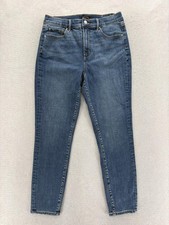 Ann Taylor The Skinny Jeans Womens 10P Blue Med Wash High Rise Stretch Denim NWT