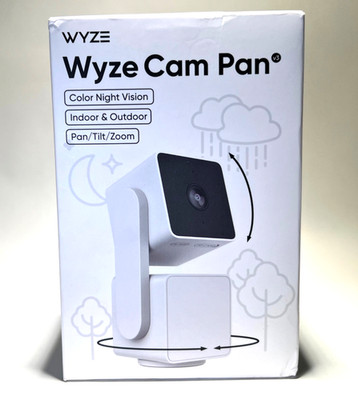 Wyze Cam Pan v3 1080p Smart Security Camera Indoor/Outdoor WiFi White Open Box