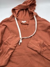 Colsie Womens Long Sleeve Cropped Hoodie Drawstring Sweatshirt peach Size M